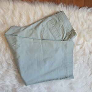 A New Day Light Green Blue Wide Leg Crop Pants